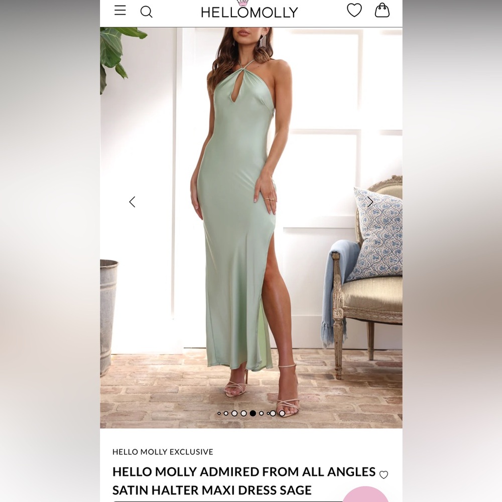Hello Molly Sage Green Maxi Dress